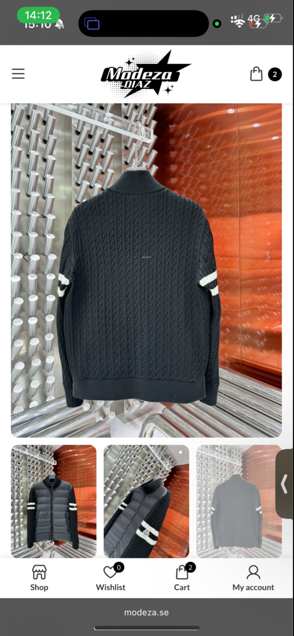 Cardigan and jacket black size M - Image 2