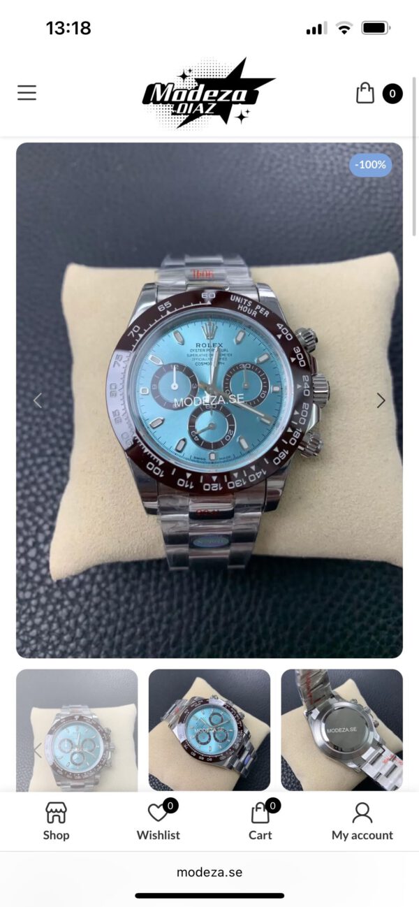 Watch Blue Dial